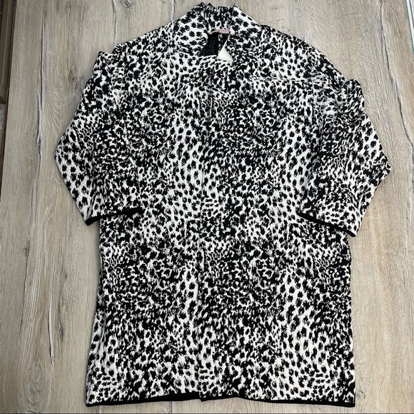 Philosophy Apparel Jacquard Open Front Jacket Sz 1X - Picture 11 of 13